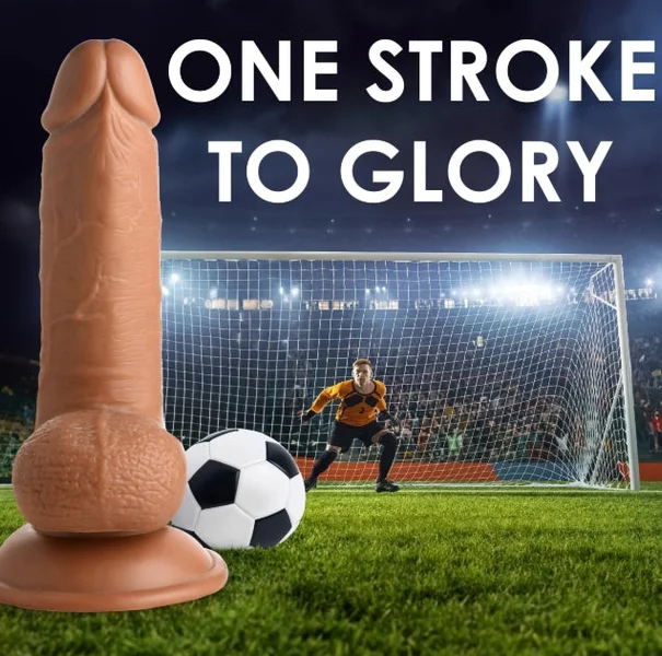 Fantasy JOCK Soccer Sam 7" Dark Dildo with Balls — image 5 of 10