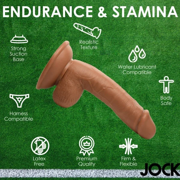 Fantasy JOCK Soccer Sam 7" Dark Dildo with Balls — image 8 of 10