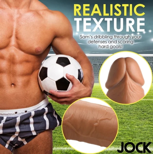 Fantasy JOCK Soccer Sam 7" Dark Dildo with Balls — image 7 of 10
