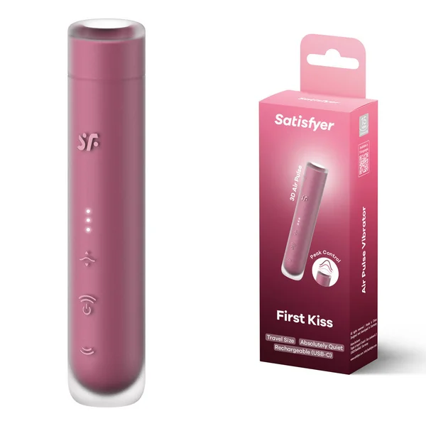 Satisfyer First Kiss - Pink USB Rechargeable Air Pulse Stimulator — image 2 of 11