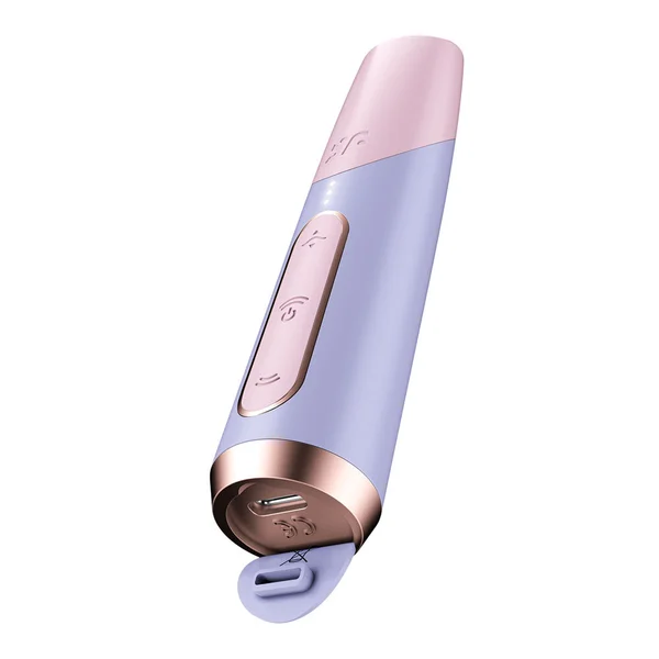 Satisfyer Bold Kiss - Purple USB Rechargeable Air Pulse Stimulator — image 8 of 11