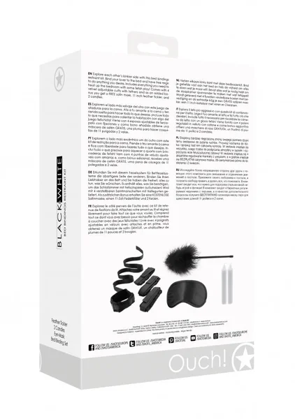 Ouch Black & White Bed Bindings Restraint Kit — image 3 of 4