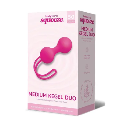 bodywand squeeze medium kegel duo pink kegel balls 50 grams