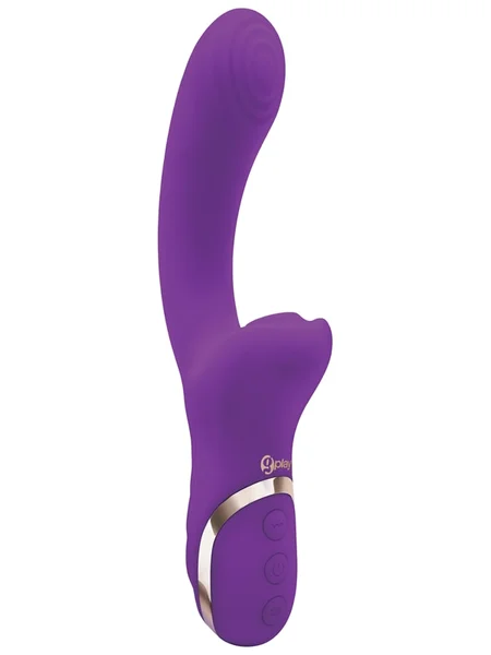 Bodywand G-Play Dual Stimulator Squirt Trainer - Purple 22 cm USB Rechargeable Rabbit Vibrator with Air Pulsation — image 5 of 7