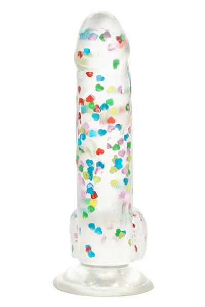 Calexotics Naughty Bits 7" Heart Filled Dildo — image 8 of 12