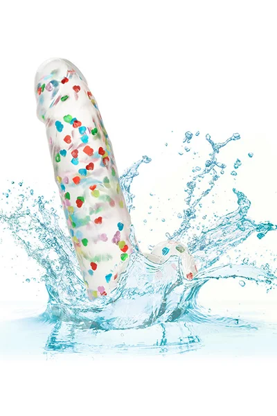 Calexotics Naughty Bits 7" Heart Filled Dildo — image 11 of 12