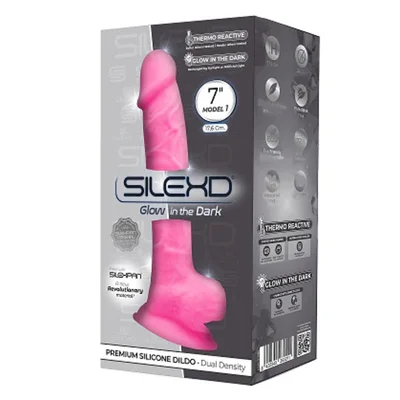 silexd model 1 pink glow in the dark 7 dildo