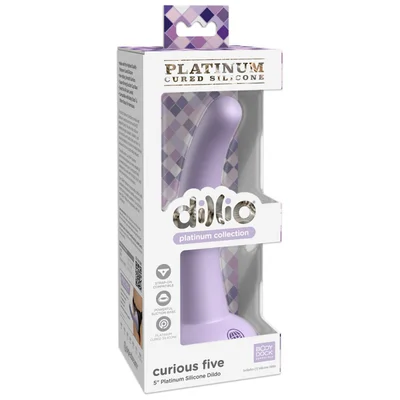 dillio platinum curious five 5in purple dildo