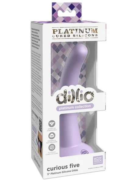 Dillio Platinum Curious Five 5in Purple Dildo — image 3 of 8