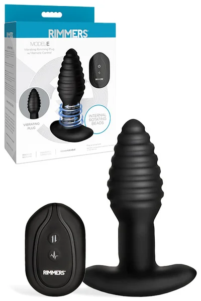 Rimmers Vibrating Rimming 4.9" Butt Plug with Remote Control — image 4 of 6