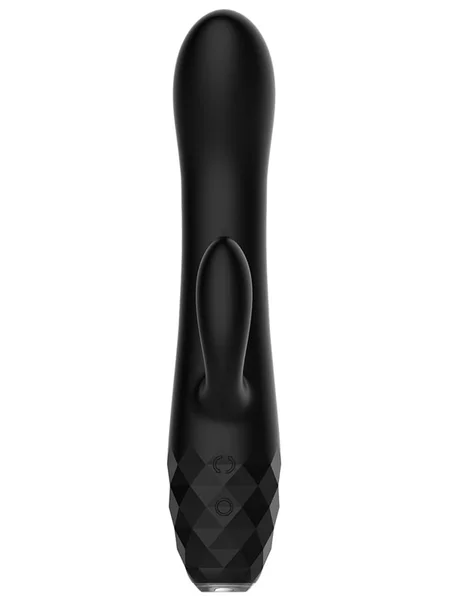 Playful Diamonds The Baroness - Rechargeable Rabbit Vibe Black — image 7 of 8