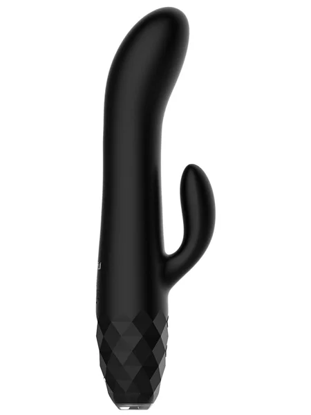 Playful Diamonds The Baroness - Rechargeable Rabbit Vibe Black — image 6 of 8