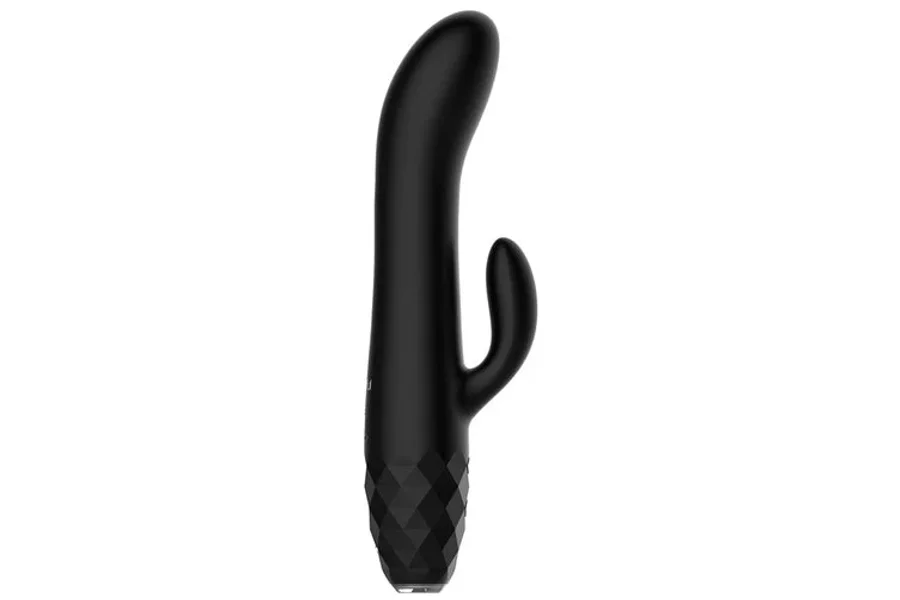 Playful Diamonds The Baroness - Rechargeable Rabbit Vibe Black — image 5 of 8
