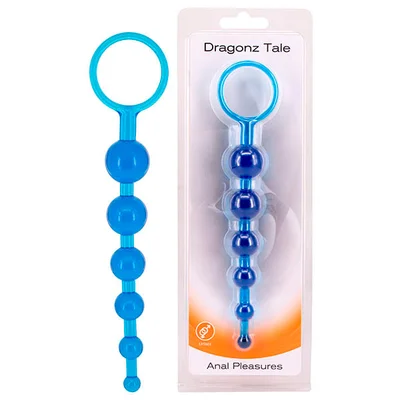 seven creations dragonz tale blue 205 cm anal beads