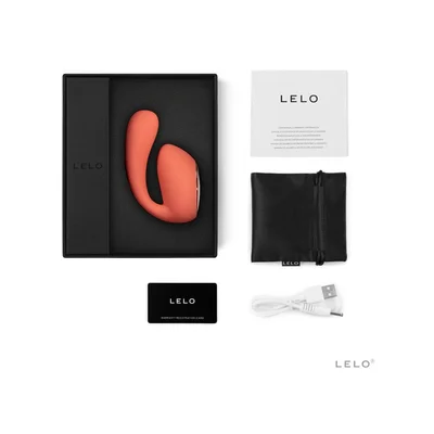 lelo ida wave powerful vibrator stimulator massager ultimate comfort body safe silicone coral red
