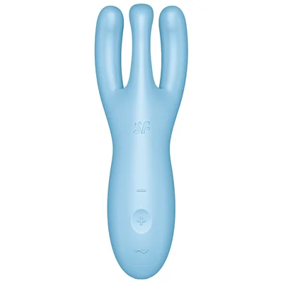 satisfyer threesome 4 app control stimulator blue