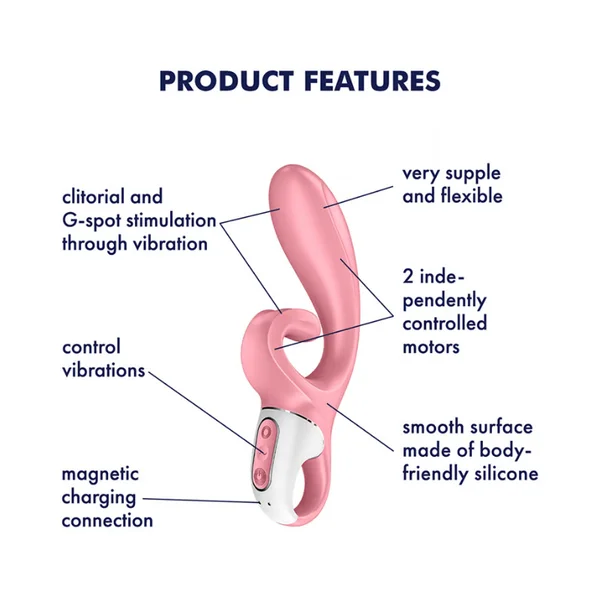 Satisfyer Hug Me Rabbit Vibe App Control - Pink — image 2 of 7