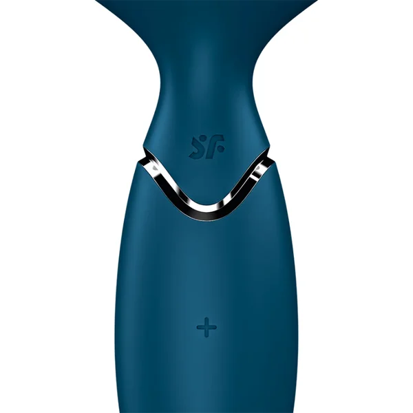 Satisfyer Mini Wand-er Vibrator - Blue — image 3 of 7