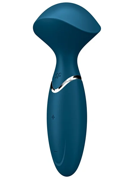 Satisfyer Mini Wand-er Vibrator - Blue — image 6 of 7
