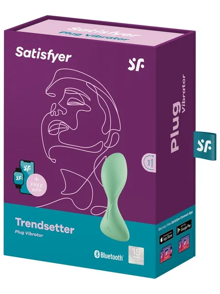Satisfyer Trendsetter Connect App Vibrator - Light Green — image 5 of 7