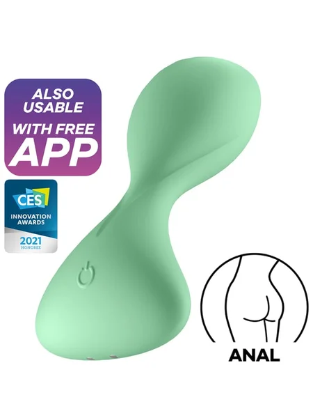Satisfyer Trendsetter Connect App Vibrator - Light Green — image 6 of 7