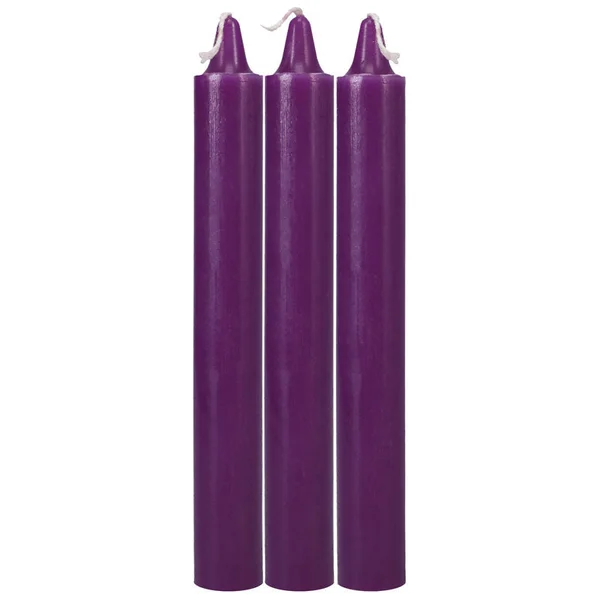 Japanese Drip Candles - Purple - Purple 3-Pack — image 2 of 5