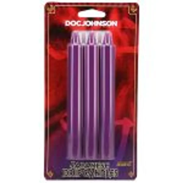Japanese Drip Candles - Purple - Purple 3-Pack — image 4 of 5