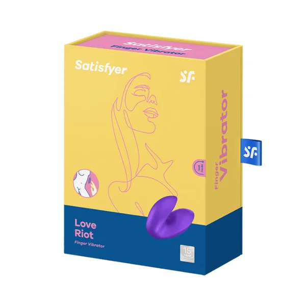 Satisfyer Love Riot Finger Vibrator Stimulator - Purple — image 4 of 6