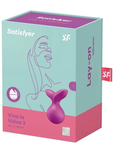 Satisfyer Viva La Vulva 3 Vibrator Stimulator - Violet — image 6 of 7