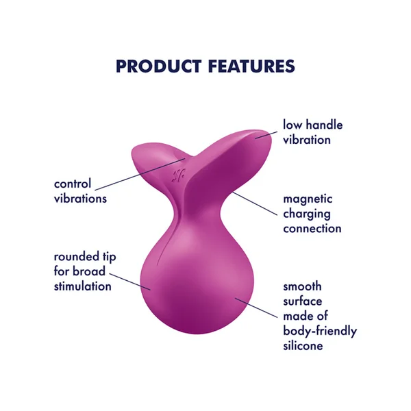 Satisfyer Viva La Vulva 3 Vibrator Stimulator - Violet — image 2 of 7
