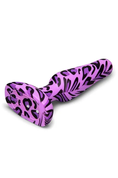 B-Vibe Leopard Novice 4" Vibrating Butt Plug — image 4 of 6