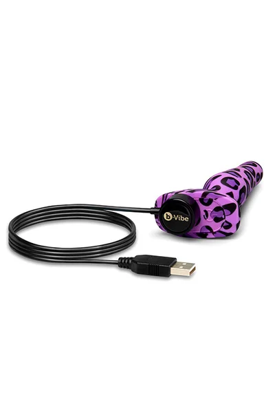 B-Vibe Leopard Novice 4" Vibrating Butt Plug — image 11 of 12