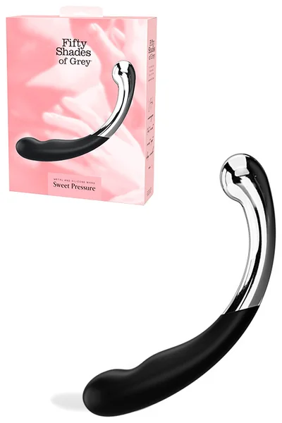 Fifty Shades Sweet Pressure 11.8" Metal & Silicone G Spot Dong — image 4 of 6