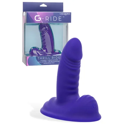 calexotics g ride thrill ride 475 g spot vibrator with grinding pad