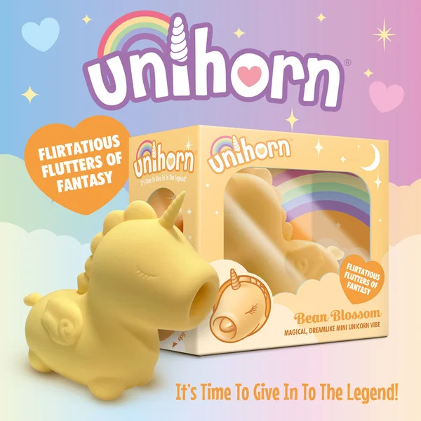 Unihorn - Bean Blossom - Yellow USB Rechargeable Flicking Stimulator — image 9 of 11