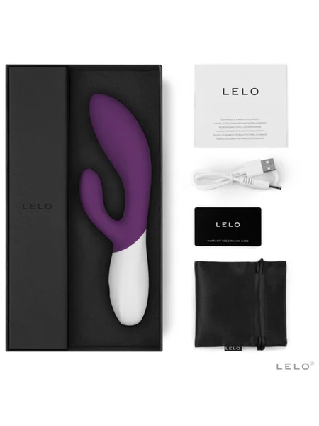 Lelo Ina Wave 2 Powerful Vibrator Wider Range Of Intensities Triple Action Massager - Plum — image 3 of 3