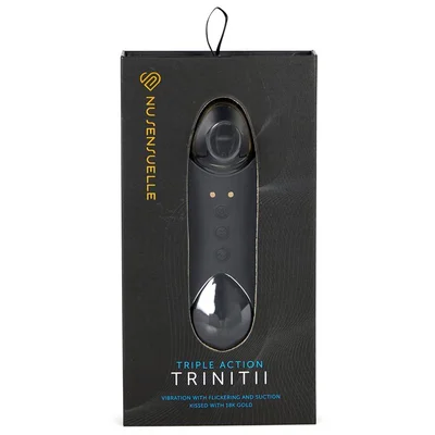 nu sensuelle trinitii clitoral sucking toy tongue vibrator 18k gold edition
