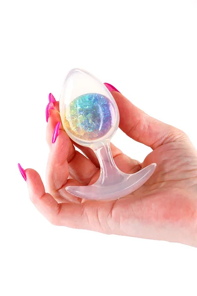 nsnovelties Cosmic Glams 3.7" Rainbow Butt Plug — image 2 of 2