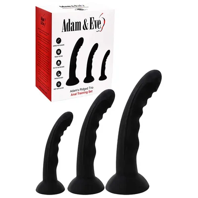 adam and eve adams ridged trio 3 piece anal training kit