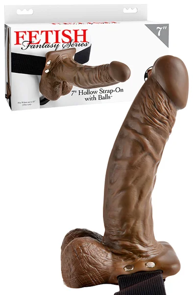 Pipedream Fetish Fantasy 7" Hollow Strap On with Balls — image 5 of 8