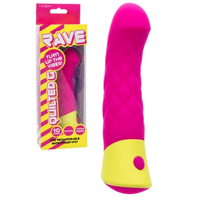 calexotics rave quilted 575 g spot vibrator