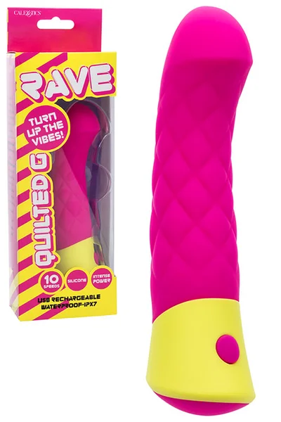 Calexotics Rave Quilted 5.75" G Spot Vibrator — image 7 of 18