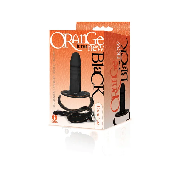 The 9's Orange Is The New Black, Dick Gag - Black/Orange Mouth Restraint — image 3 of 3