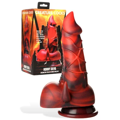 creature cocks horny devil demon 75 silicone dildo