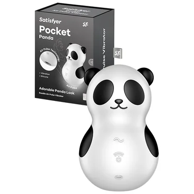 satisfyer pocket panda 34 air pulse clitoral stimulator