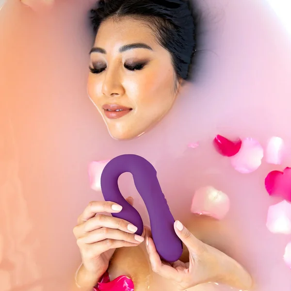 JimmyJane Reflexx Rabbit 1 - Purple USB Rechargeable Dual Vibrator — image 6 of 10