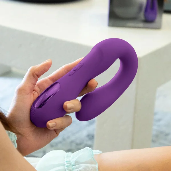 JimmyJane Reflexx Rabbit 1 - Purple USB Rechargeable Dual Vibrator — image 3 of 10