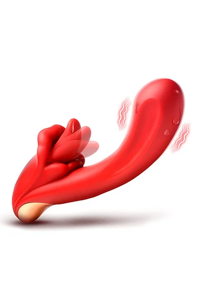 Lickgasm Lusty Licker 7.7" Licking Silicone Rabbit Vibrator — image 4 of 5