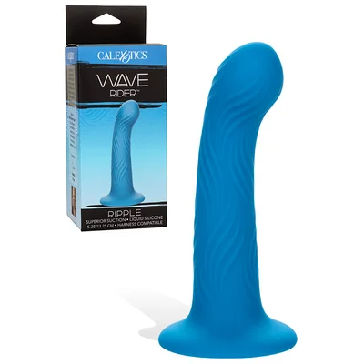 calexotics wave rider ripple 6 liquid silicone dildo