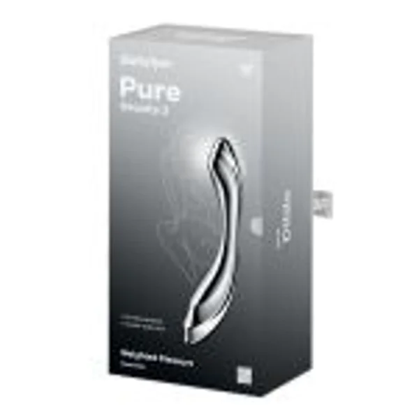 Satisfyer Pure Gravity 2 - Chrome Steel 21 cm Dildo — image 8 of 9